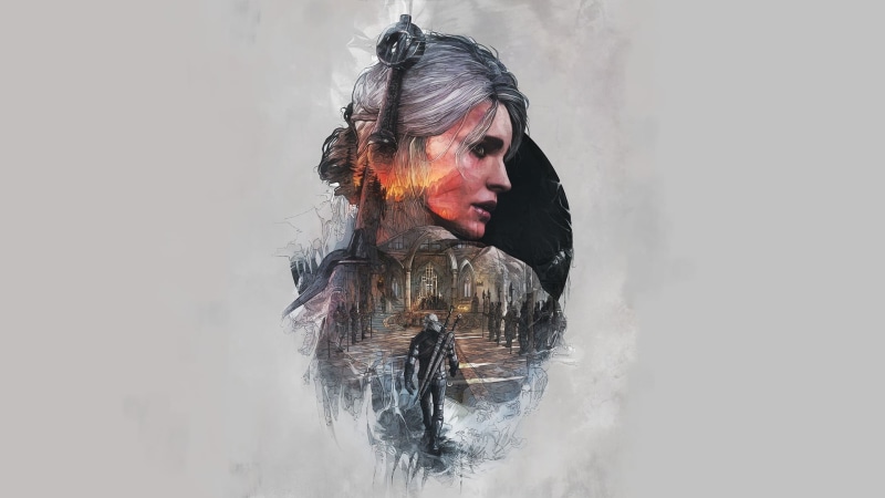 front view, young adult, young women, studio shot, one person, The Witcher, lifestyles, adult, real people, indoors, beauty, digital composite, hair, women