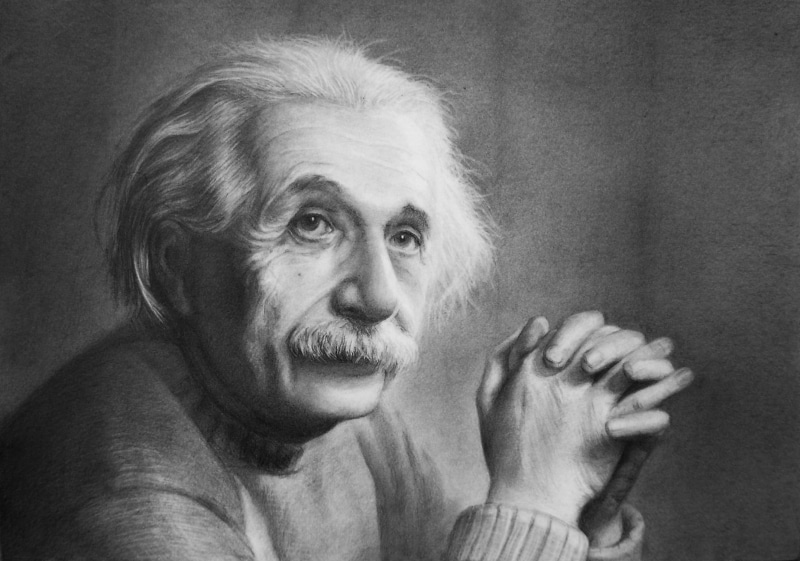 men, emotion, hairstyle, adult, looking, headshot, 1080P, old people, digital composite, monochrome, indoors, close-up, portrait, real people, Albert Einstein