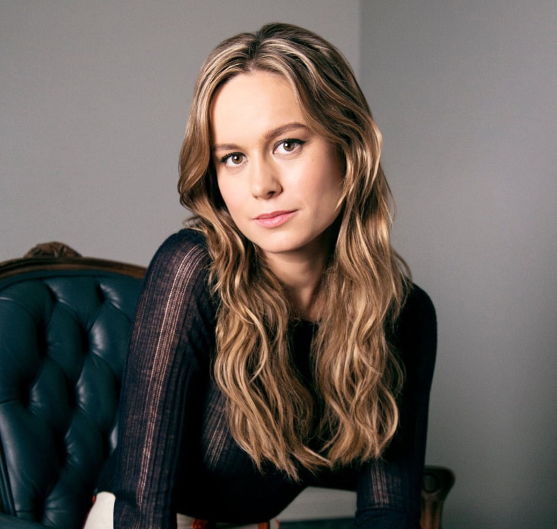 contemplation, adult, brown hair, women, actress, long hair, looking at camera, young adult, Brie Larson, one person, 720P, blond hair, waist up, beauty