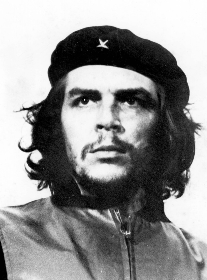man, marxism, white background, che, politician, hairstyle, adult, young adult, ernesto guevara de la serna, close-up, face, cuban revolution, looking at camera