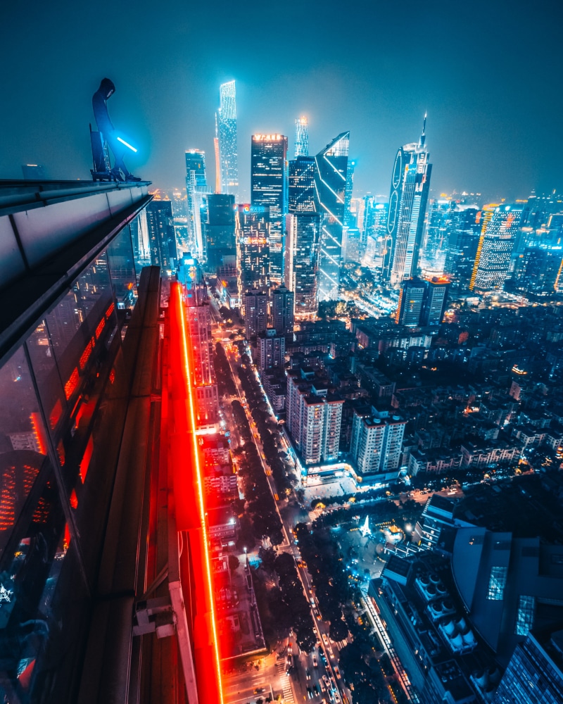 night, rooftop, light - Natural Phenomenon, shanghai, tower, nightscape, asia, sunset, road, downtown District, futuristic, illuminated, transportation