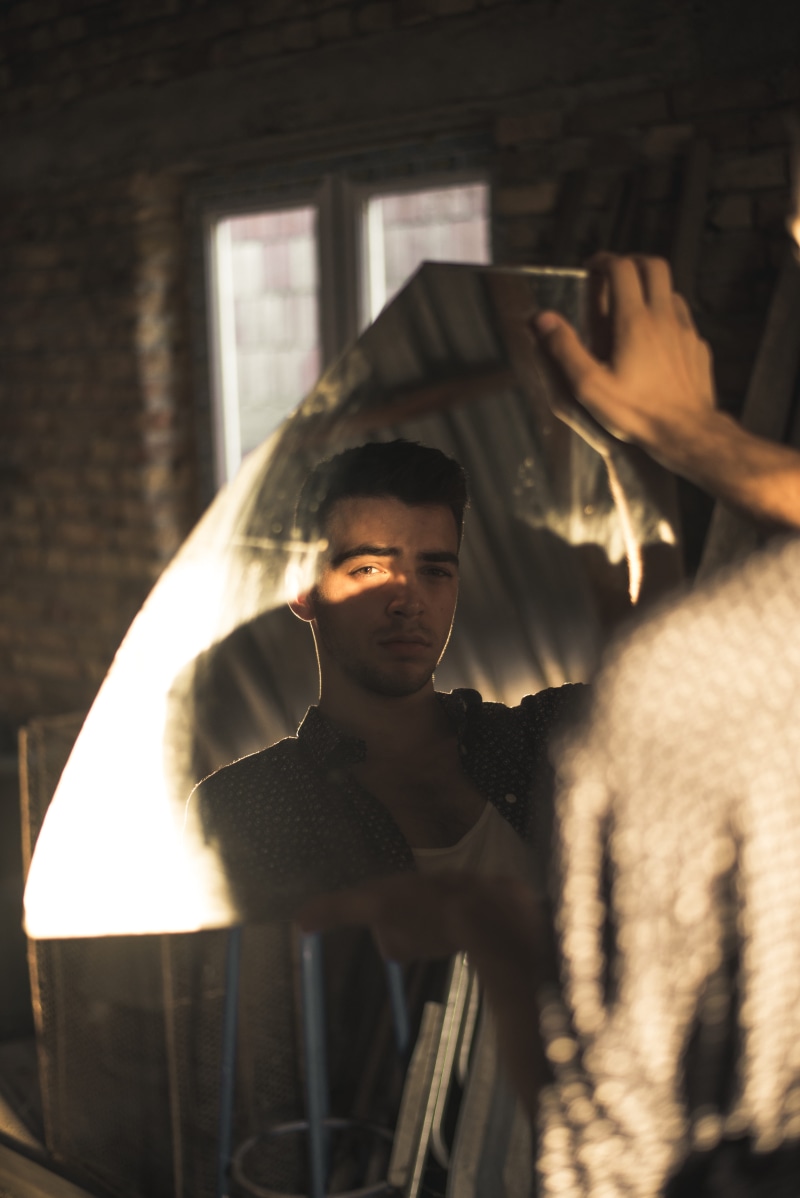 occupation, photooftheday, only Men, light, moody, looking, males, moment, facing, camera, men, pose, boy, fashion, model, working, indoors, serious, retro