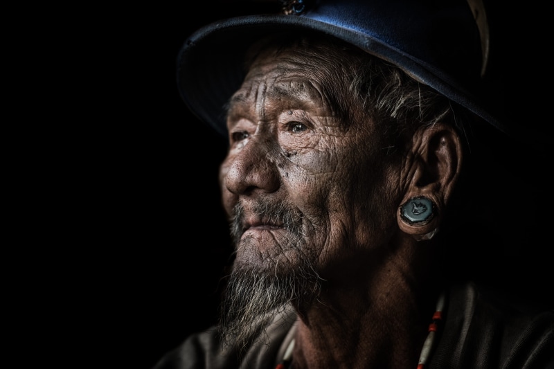 man, color Image, adult, 5K, old man, serious, people, portrait, males, facial hair, culture, beard, human Face, konyak, one Person, tribal, wrinkled