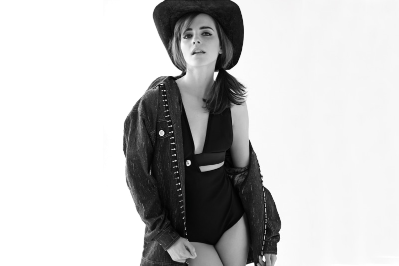 actress, monochrome, 2K, hat, Emma Watson, women, celebrity
