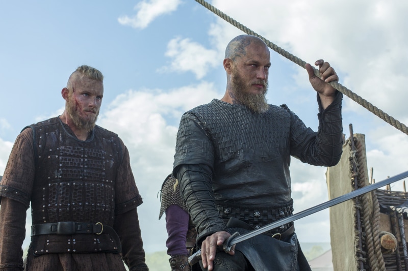 standing, lifestyles, day, casual clothing, mature adult, Travis Fimmel, real people, Vikings, three quarter length, cloud - sky, Alexander Ludwig, 2K
