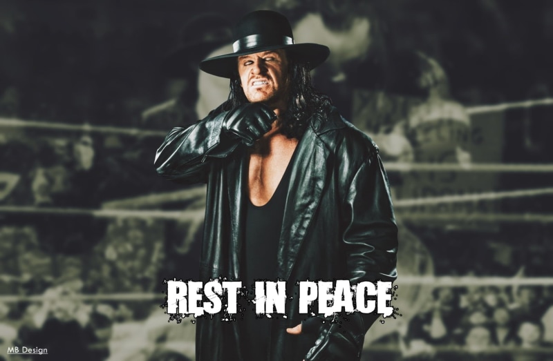 communication, wrestlemania, looking, wrestler, The Undertaker, real people, casual clothing, text, waist up, focus on foreground, scarf, one person, young adult