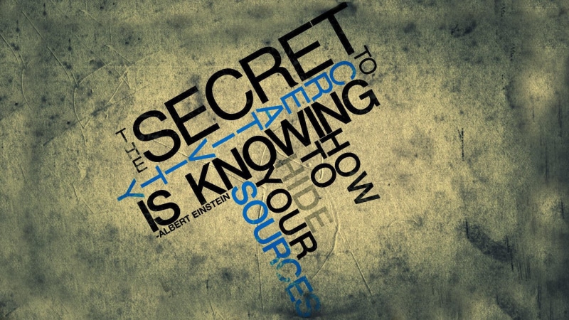 alber, albert, typography, quote, albert einstein, source, creativity, knowing, secret, 1080P, einstein, 1920x1080, hide