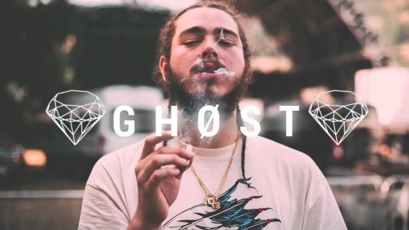 portrait, creativity, holding, adult, art and craft, lifestyles, front view, beard, leisure activity, one person, casual clothing, men, Post Malone, transparent