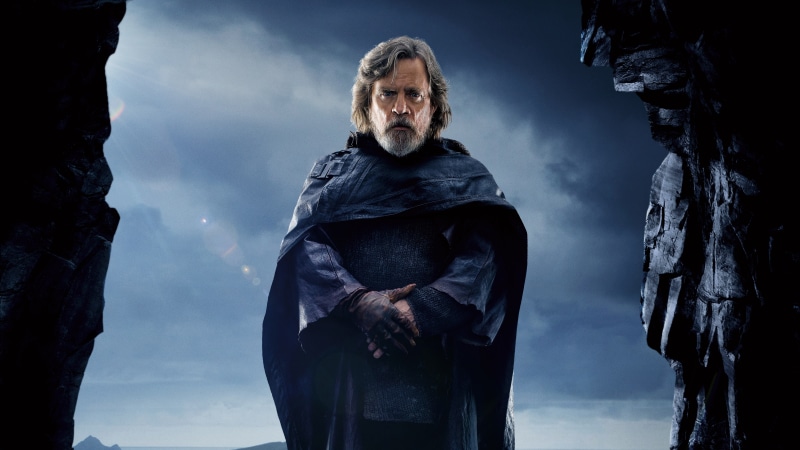 night, men, Luke Skywalker, Mark Hamill, adult, 4K, beard, emotion, senior adult, mature adult, dark, facial hair, contemplation, males, digital composite