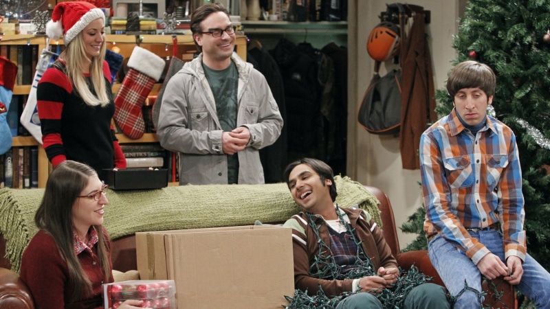 Raj Koothrappali, Penny (The Big Bang Theory), The Big Bang Theory, TV Show, Simon Helberg, Leonard Hofstadter, Howard Wolowitz, Mayim Bialik, Kaley Cuoco