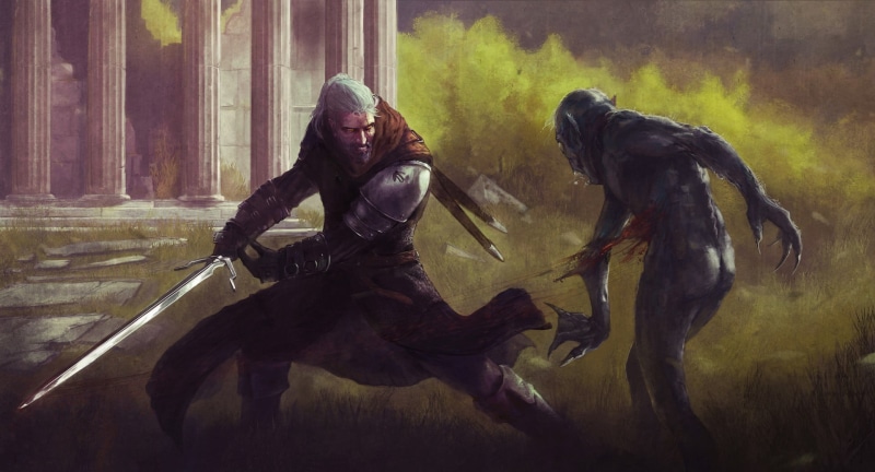 vertebrate, ride, witcher, aggression, mammal, real people, young women, people, motion, digital, The Witcher 3: Wild Hunt, artwork, animal wildlife, sword