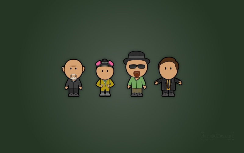 smiling, Walter White, art and craft, green color, black background, copy space, green background, Breaking Bad, human representation, no people, still life