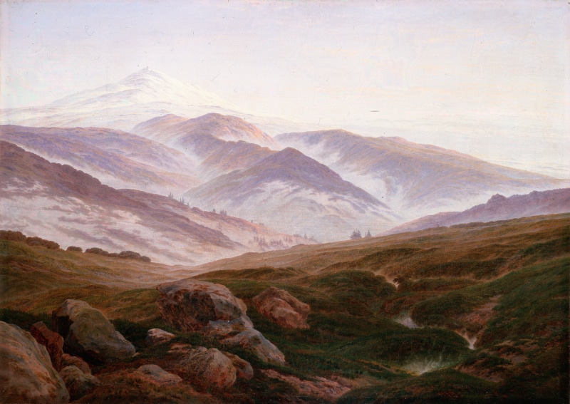 outdoors, mountain, idyllic, land, abstract, tranquility, day, mountain peak, painting, beauty in nature, brown, nature, non-urban scene, tranquil scene