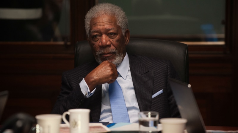 movie, Morgan Freeman, London Has Fallen, crime, morgan, Best movies, 4K, freeman, sitting, chair