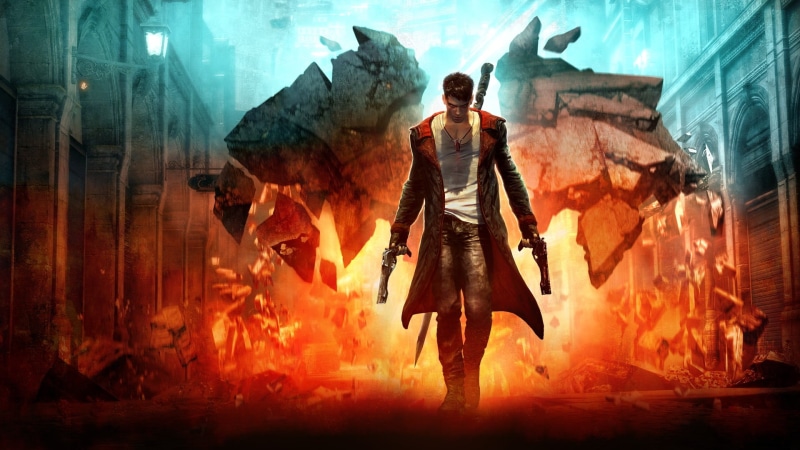 men, DmC: Devil May Cry, event, burning, standing, clothing, flame, may, stage, indoors, devil, costume, one person, cry, front view, architecture, arts culture and entertainment
