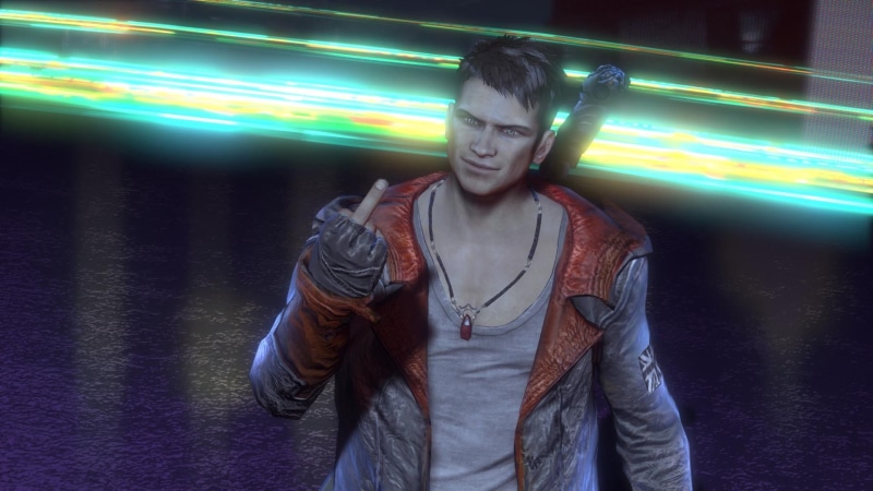 clothing, DmC: Devil May Cry, leather jacket, adult, motion, Dante, cry, casual clothing, devil, may, looking, blurred motion, one person, lifestyles, illuminated