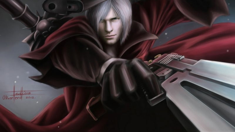 holding, young adult, video games, one person, Dante, technology, adult, may, looking down, front view, devil, red, studio shot, clothing, cry