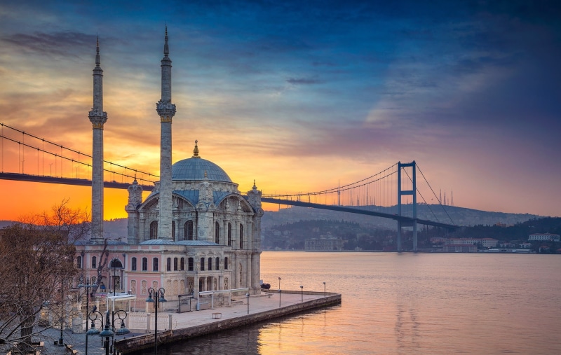 Istanbul, Ortakoy, Strait, Turkey, 1080P, mosque, bridge
