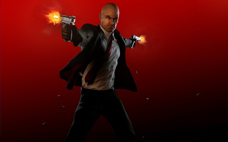 performance, adult, red, portrait, front view, Hitman, young adult, blurred motion, colored background, standing, music, agent, aggression, arts culture and entertainment