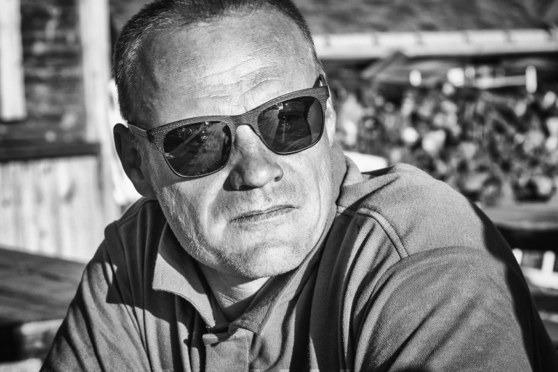 leisure activity, attractive, shirt, fashion, one person, think, daytime, senior adult, senior men, dreams, forehead, black and white, force, person, looking at camera