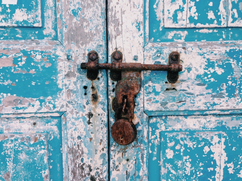 close, backgrounds, close-up, login, full frame, secure, protect, latch, chennai, no people, deterioration, india, old, entrance, weathered, credentials