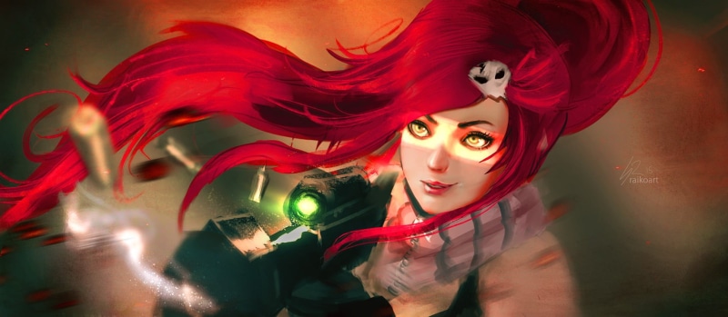 make-up, one person, dyed red hair, adult, 720P, portrait, females, fashion, motion, looking at camera, Tengen Toppa Gurren Lagann, beauty, young women