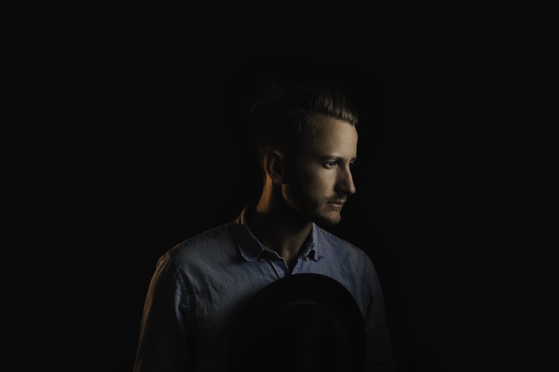 button, wearing, one Man Only, shirt, only men, man, background, young men, 5K, low Key, polo, studio Shot, indoors, gray, black, headshot, young Adult