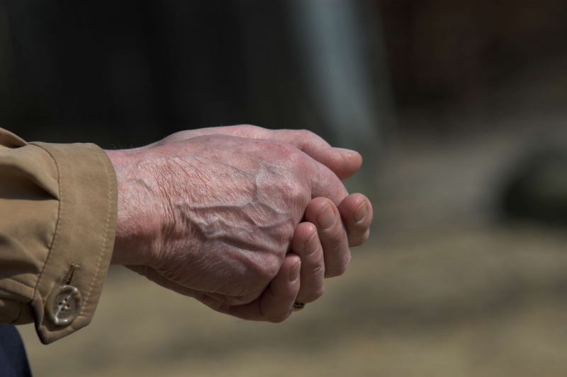 hands, sit, a helping hand, person, man, sadness, human finger, clasp, senior adult, pain, human hand, human body part, adult, males, holding, human limb