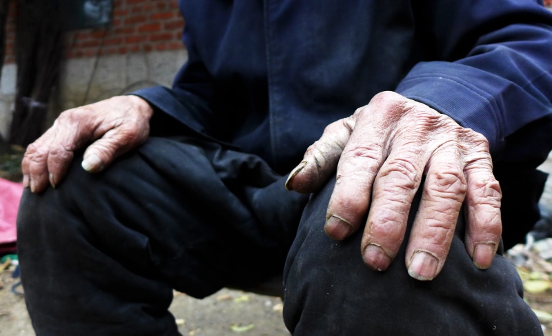 hand, care, hands clasped, body part, day, man, senior adult, human hand, casual clothing, human body part, people, 2K, social issues, lifestyles, senior men