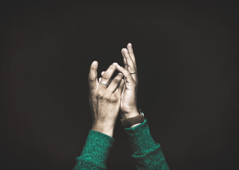 human hand, unrecognizable person, indoors, personal perspective, studio shot, copy space, obscured face, hand, human finger, gesturing, communication