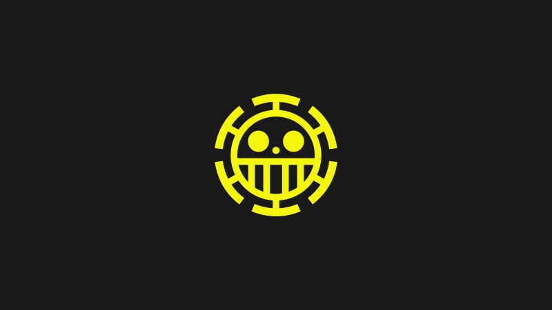 Trafalgar Law, One Piece, 4K, Logo