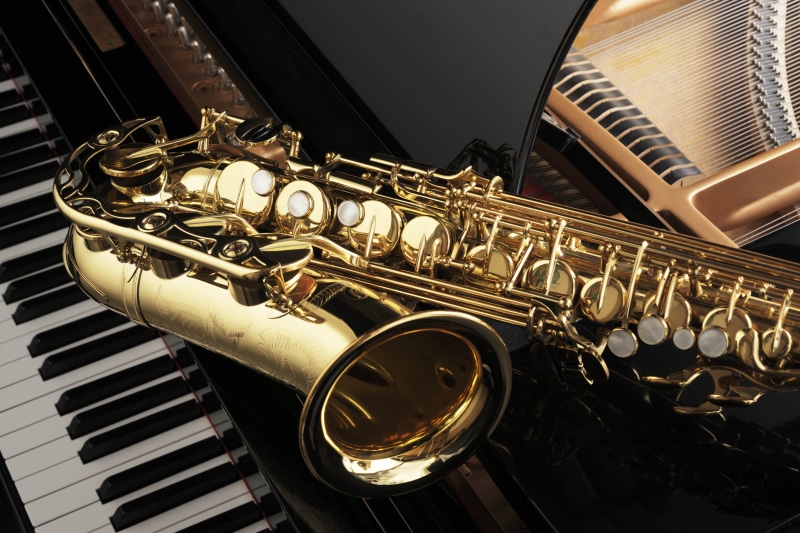 close-up, classical Concert, arts culture and entertainment, blues Music, indoors, musical Instrument, music, saxophon, sound, wind Instrument, piano Key