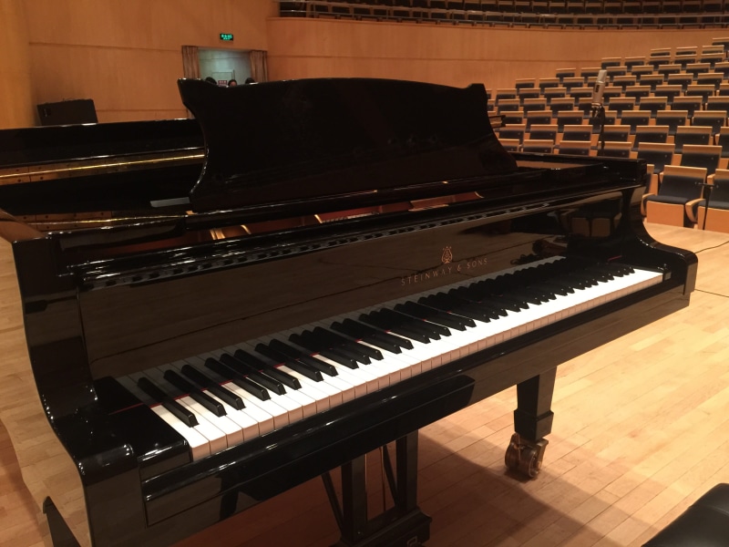 antique, absence, keyboard instrument, piano key, flooring, wood - material, music, Steinway, seat, Piano, musical equipment, wood, concert hall, close-up