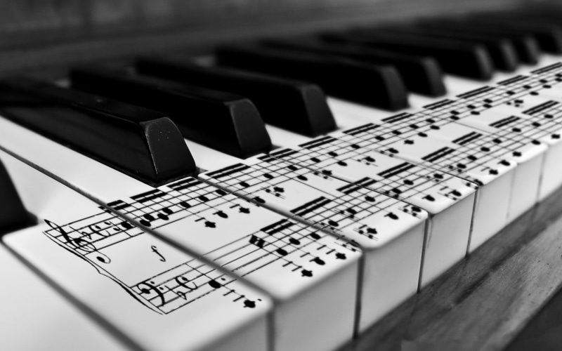 piano, musical instrument, arts culture and entertainment, musical note, musical equipment, close-up, no people, indoors, sheet music, recording studio
