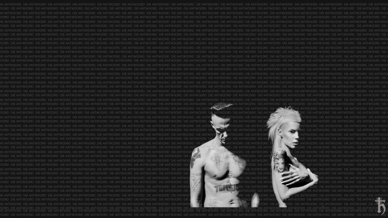 music, Die Antwoord, 1080P, typographic portraits