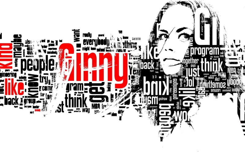 simple background, 1080P, text, typographic portraits
