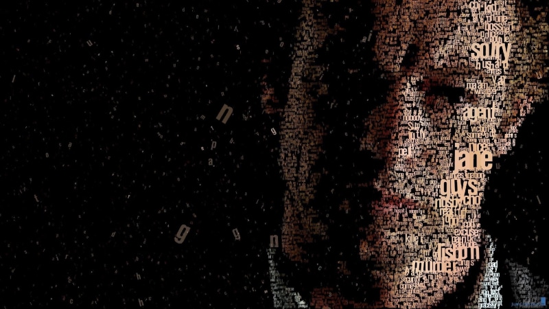 Patrick Jane, The Mentalist, 1080P, Typography, Typographic Portraits