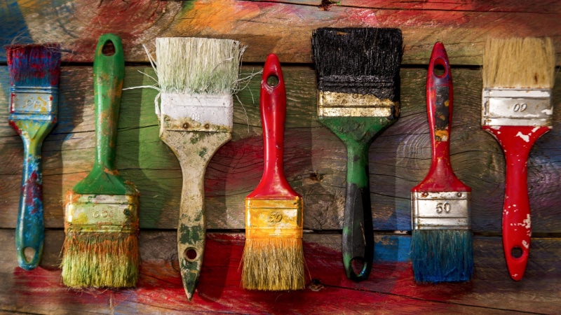 1080P, painting, paintbrushes