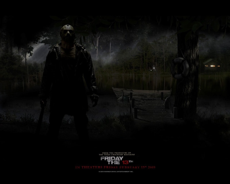 standing, full length, sullen, old, young adult, real people, people, mystery, casual clothing, women, front view, 720P, Friday the 13th, halloween