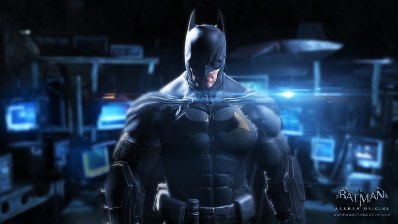 strength, Batman, government, determination, one person, front view, adult, disguise, representation, illuminated, skill, men, Batman: Arkham Origins, waist up