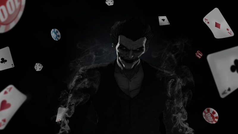 waist up, men, DC Comics, indoors, arts culture and entertainment, standing, looking at camera, portrait, Joker, black background, front view, real people