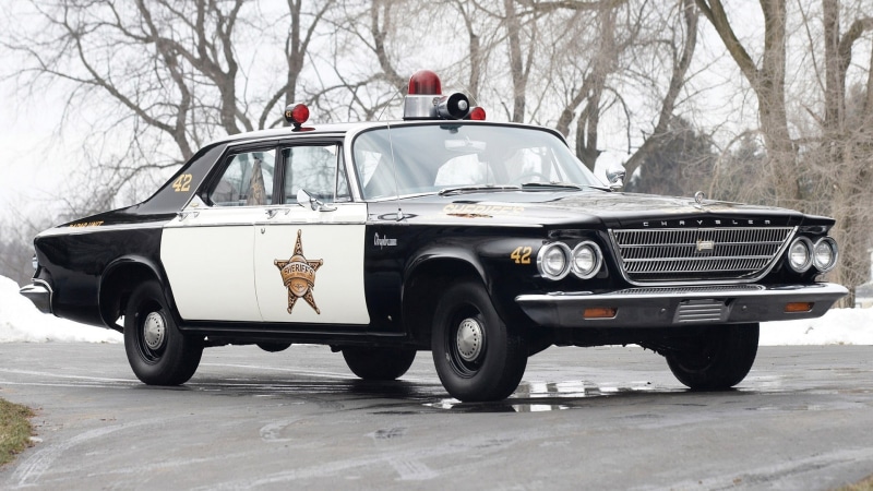 city, transportation, nature, winter, white color, Chrysler, motor vehicle, cold temperature, stationary, bare tree, sheriff, travel, tree, snow, car, police
