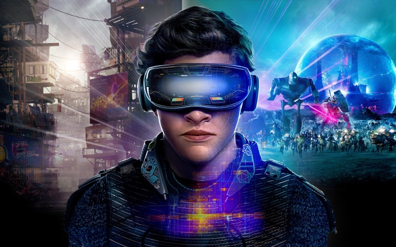 arts culture and entertainment, front view, incidental people, futuristic, player, cyberspace, wireless technology, one person, looking at camera, technology