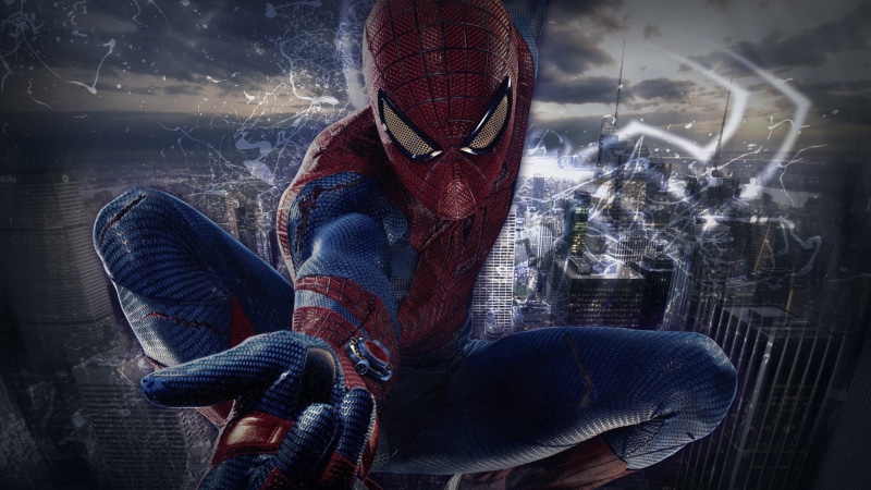 spiderman, pose, illustration, 2K, action