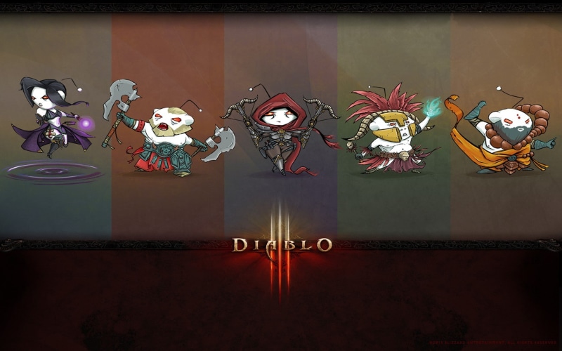 Diablo III, indoors, architecture, art and craft, video games, Blizzard Entertainment, wall - building feature, reddit, celebration, multi colored, mammal