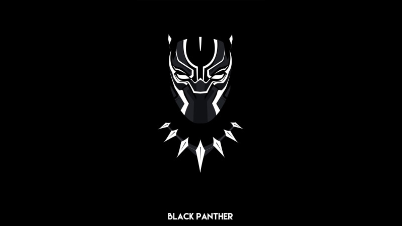 minimalism, 4k, artist, 4K, artstation, artwork, superheroes, black panther