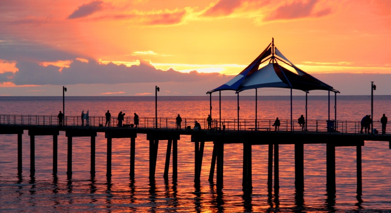 Water, flickr, adelaide, dock, cloudy, Adelaide  South Australia, photo, facebook, australia, beach, summer, day, Colour, Pier, nature, silhouette, Explore
