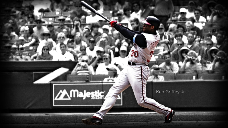 selective, griffey, ken, sports, art, baseball, 1080P, cincinnati, hd, jr, coloring, reds