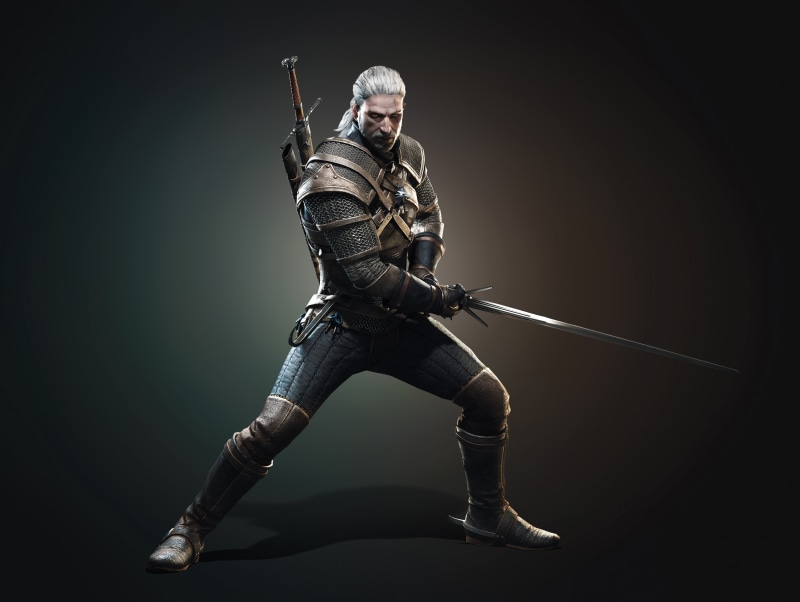 5k, adult, one person, clothing, security, young adult, the witcher 3, games, fighting, 4k, uniform, front view, conflict, studio shot, pc games, gun, ps4 games