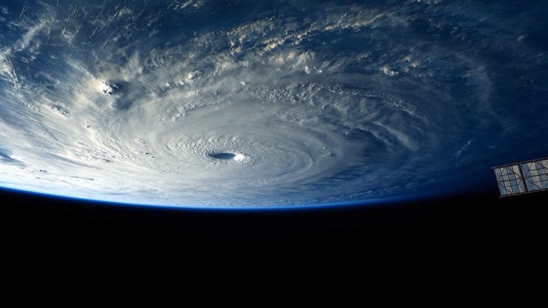 nature, Roscosmos, hurricane, space, storm, Earth, 1080P